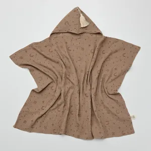 Hooded Towel with Tassel - Night Sky