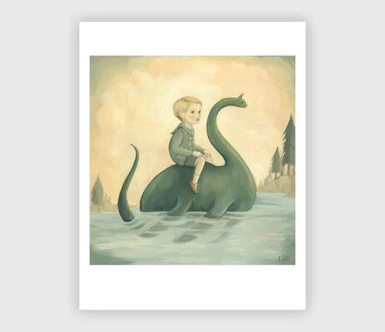 In The Secret Lake Art Print