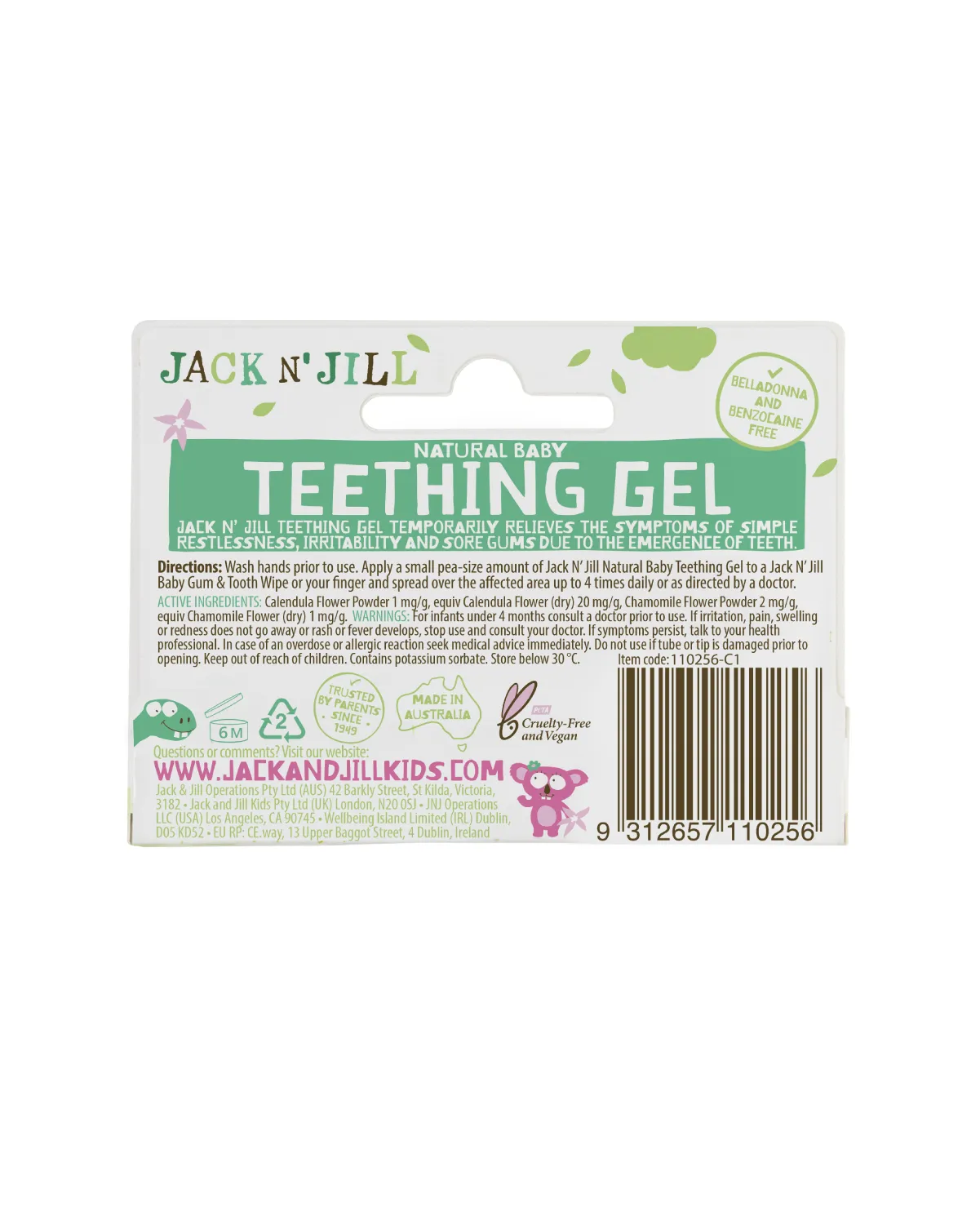 Jack N Jill Teething Gel - Natural