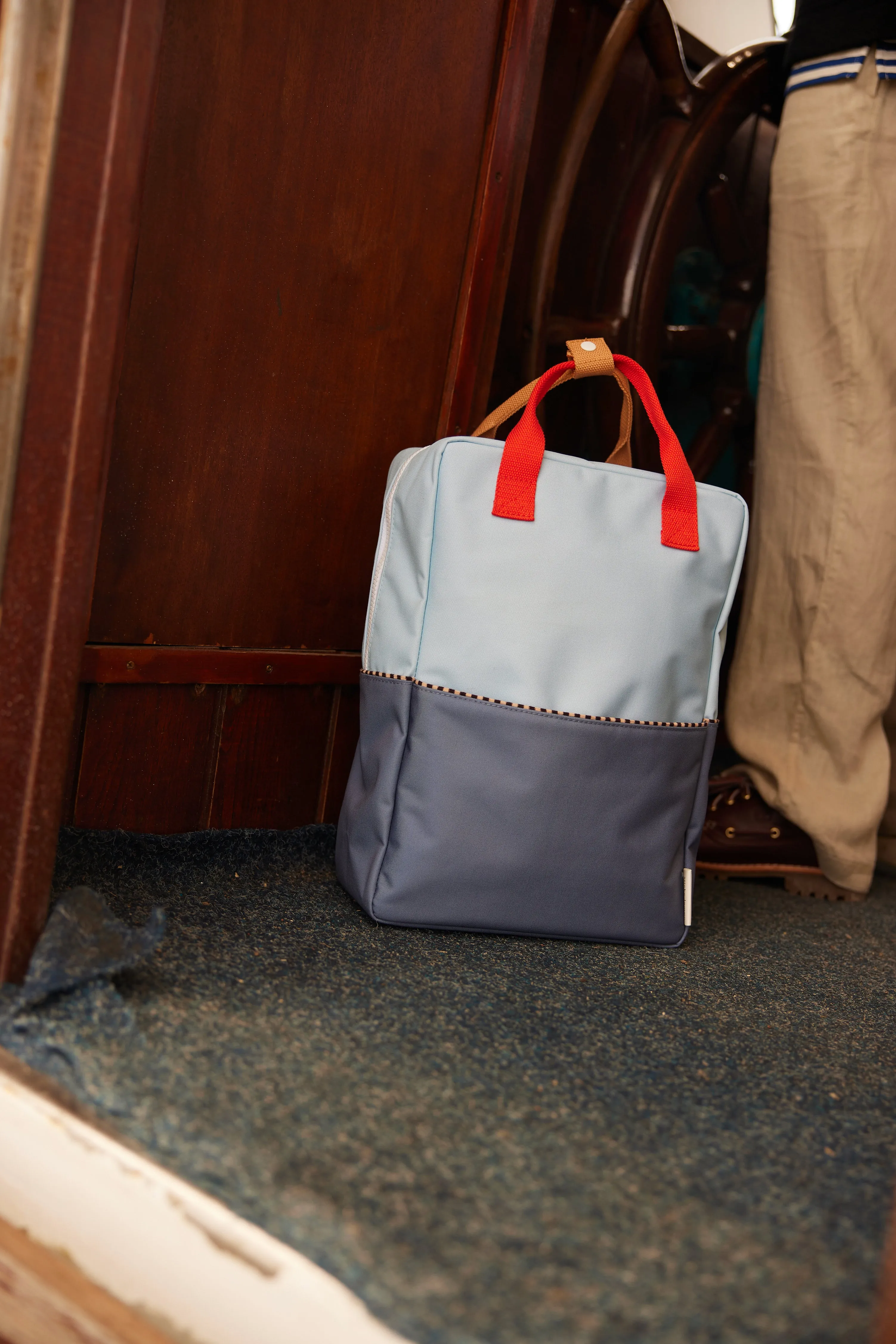 Large Backpack Wonders | Zissou Blue   Blue Whale
