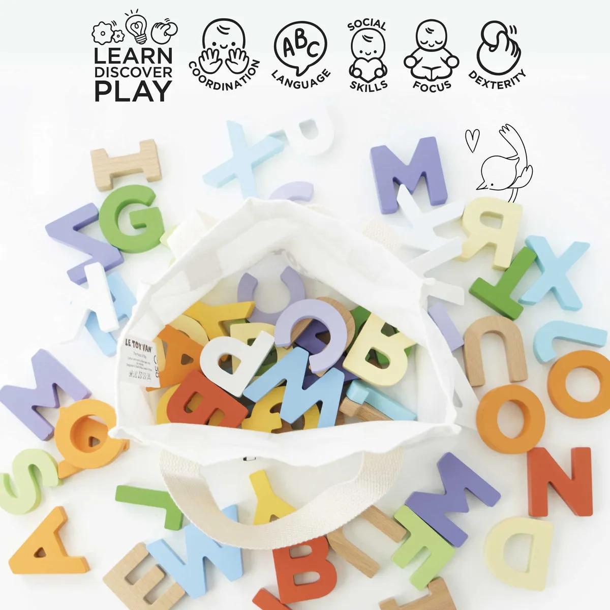 Le Toy Van Wooden Alphabet Letters