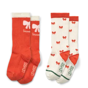 Liewood Christmas Annette Socks | Holiday Bow