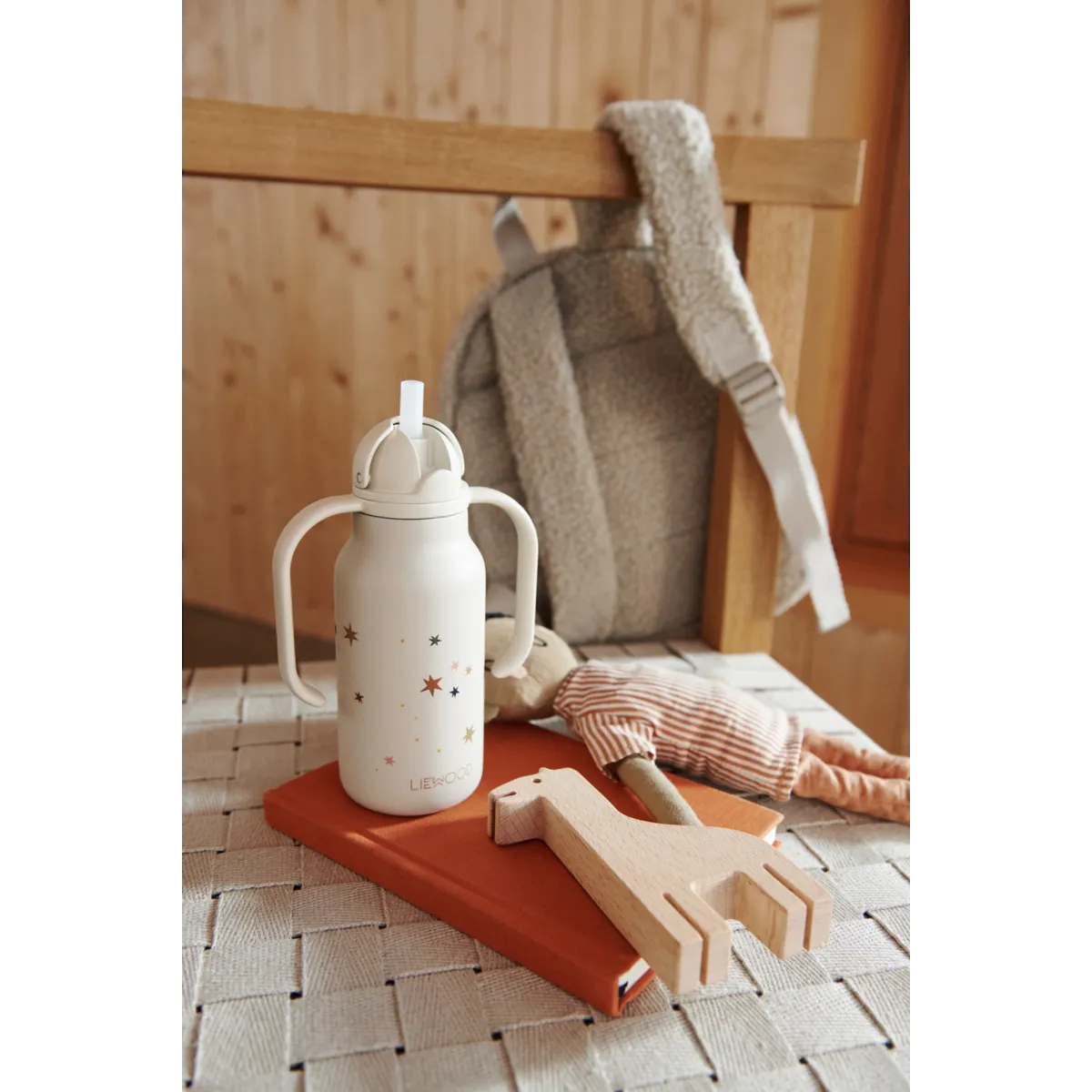 Liewood Kimmie Water Bottle 250ml | Star Bright Sandy