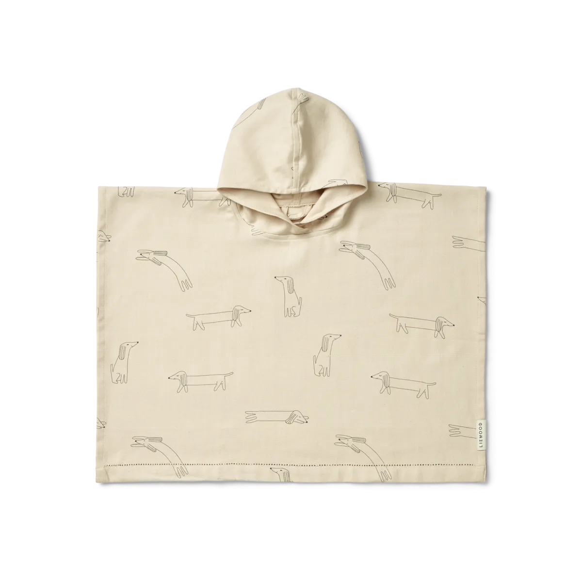 Liewood Roomie Poncho Towel - Dog Sandy