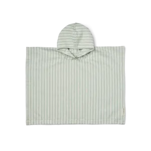 Liewood Roomie Poncho Towel - Stripe Ice Blue