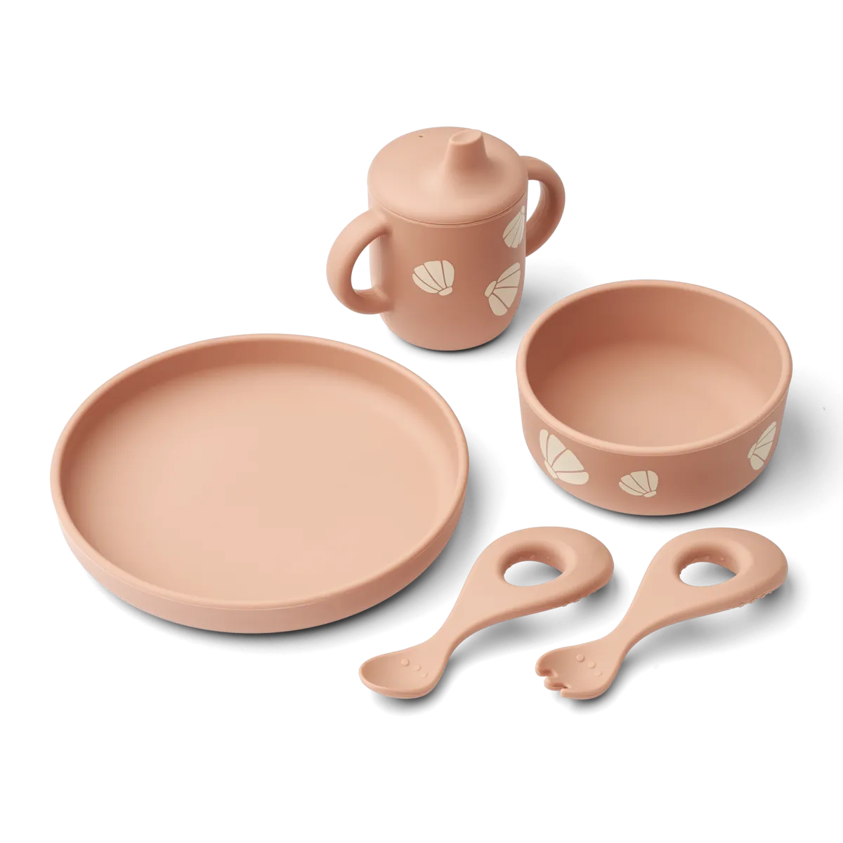 Liewood Ryle Printed Tableware Set | Shell