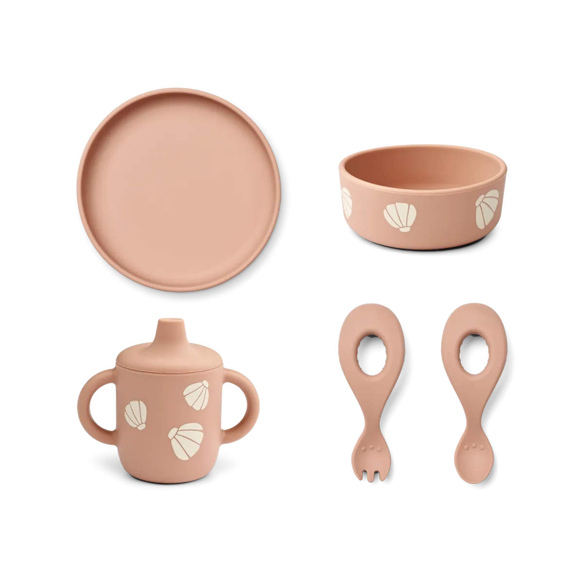 Liewood Ryle Printed Tableware Set | Shell