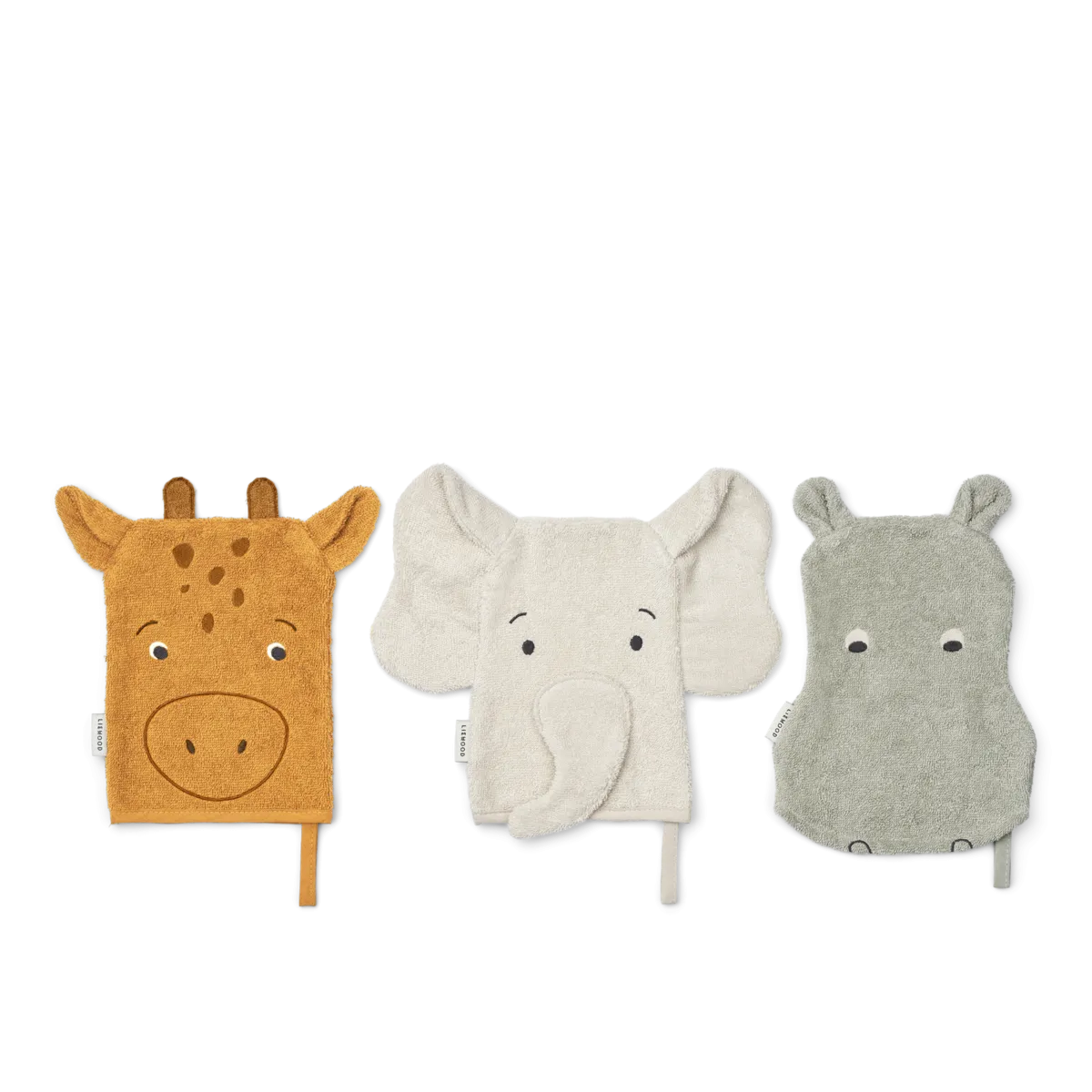 Liewood Sylvester Washcloth 3 Pack | Safari Yellow Mellow Mix