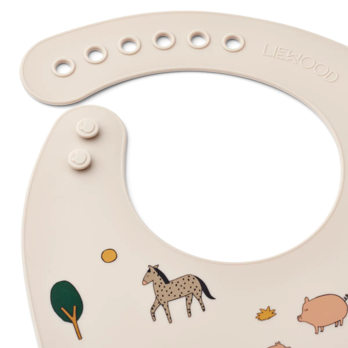 Liewood Tilda Silicone Bib - 2 Pack - Farm