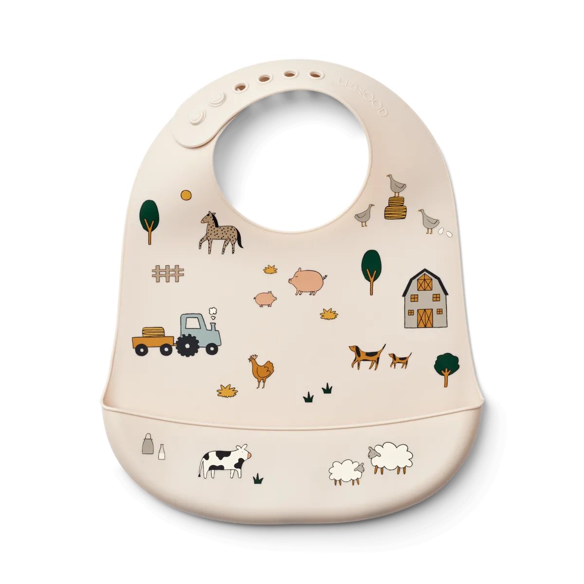 Liewood Tilda Silicone Bib - 2 Pack - Farm