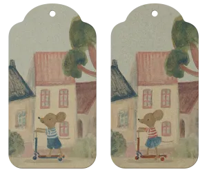 Maileg Gift Tag, Mouse, 12pcs