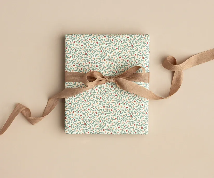 Maileg Gift Wrap Roll | Berry Branches 10m