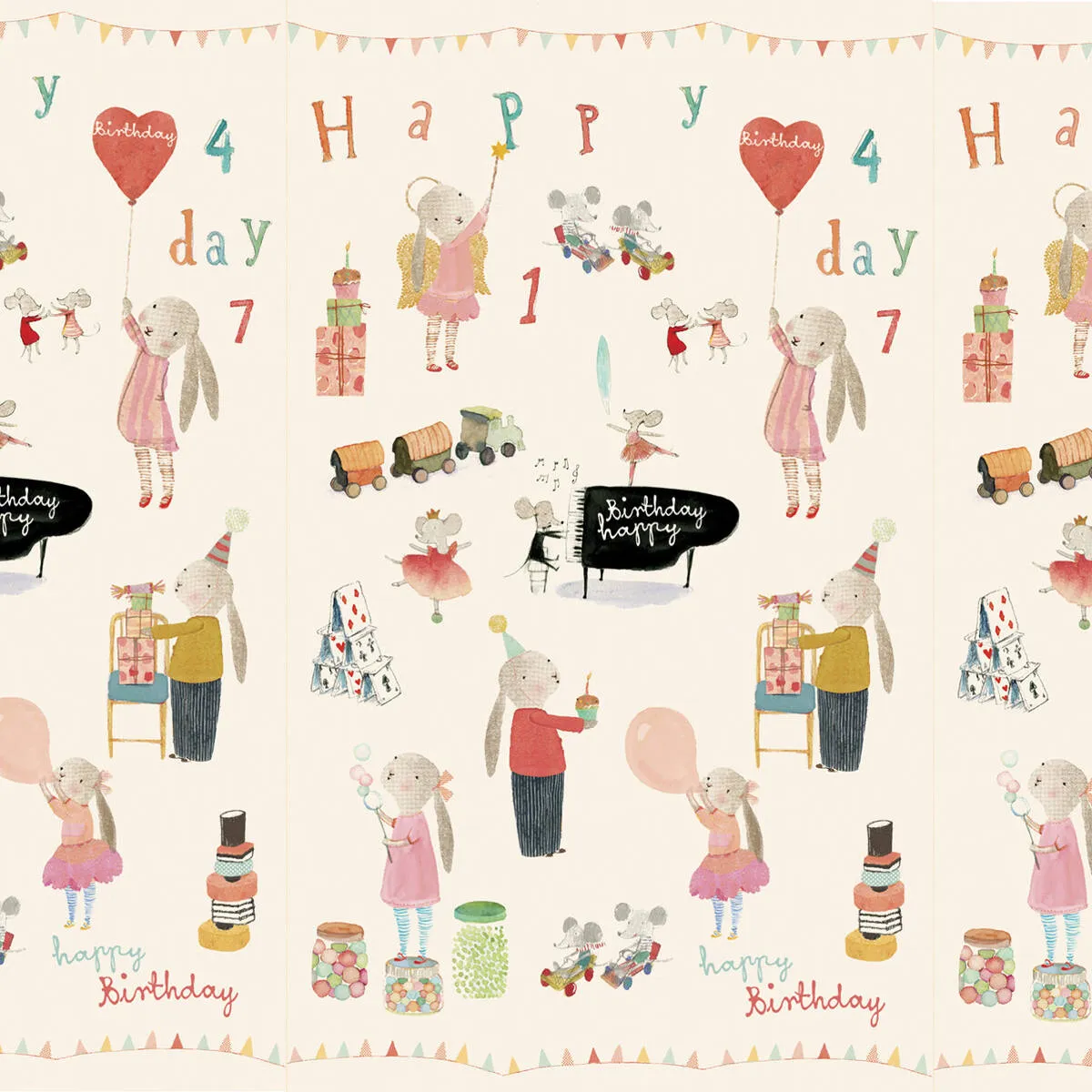 Maileg Gift Wrap Roll | Happy Day 10m