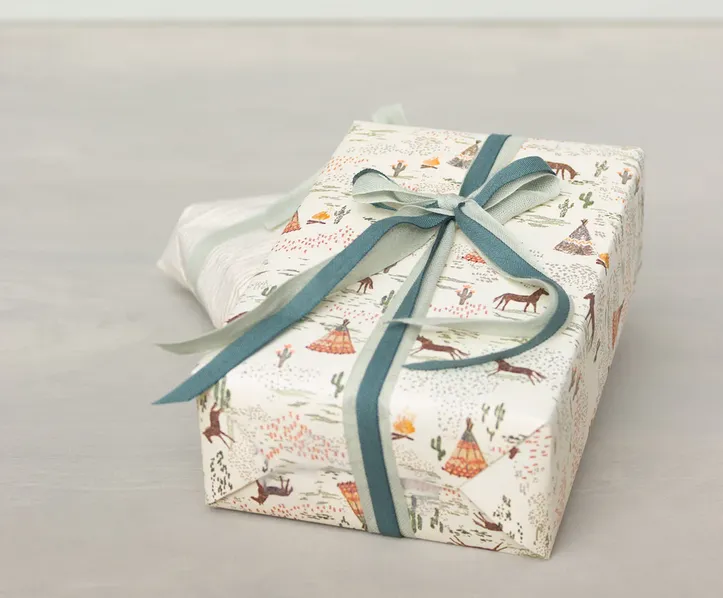 Maileg Gift Wrap Roll | Horses Chevaux Heureux 10m