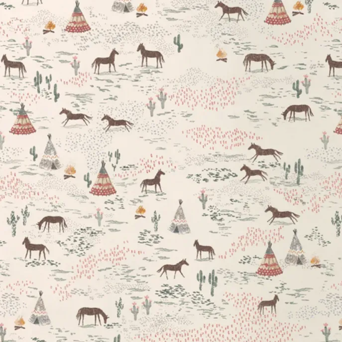 Maileg Gift Wrap Roll | Horses Chevaux Heureux 10m