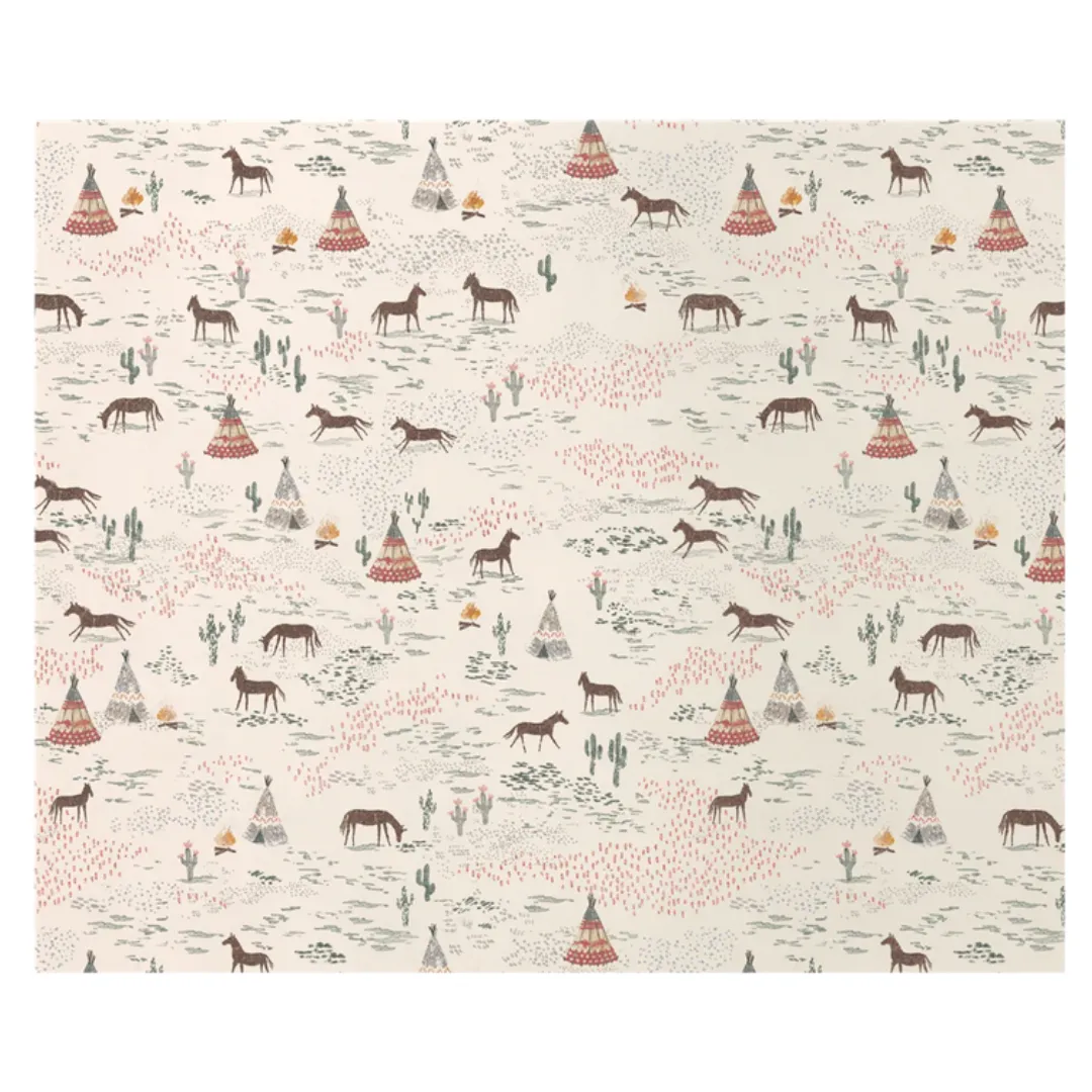 Maileg Gift Wrap Roll | Horses Chevaux Heureux 10m