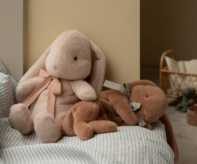 Maileg Sleeping Bunny Plush Small Brown