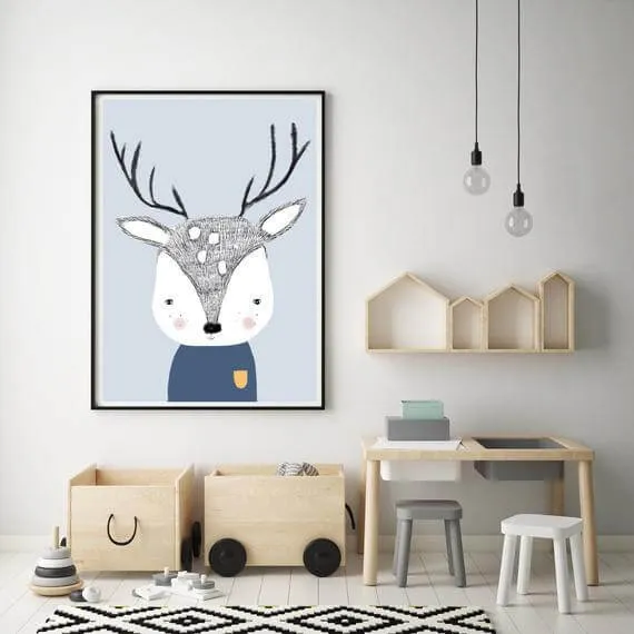 MARKET DAY - Douglas the Deer Print
