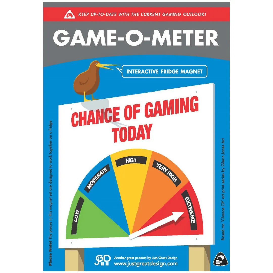 MARKET DAY - O Meter Fridge Magnet Gaming – Made in New Zealand