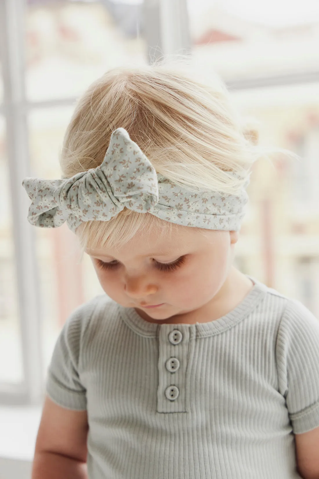 MARKET DAY - Organic Cotton Headband BABY | Rosalie Fields Smoke