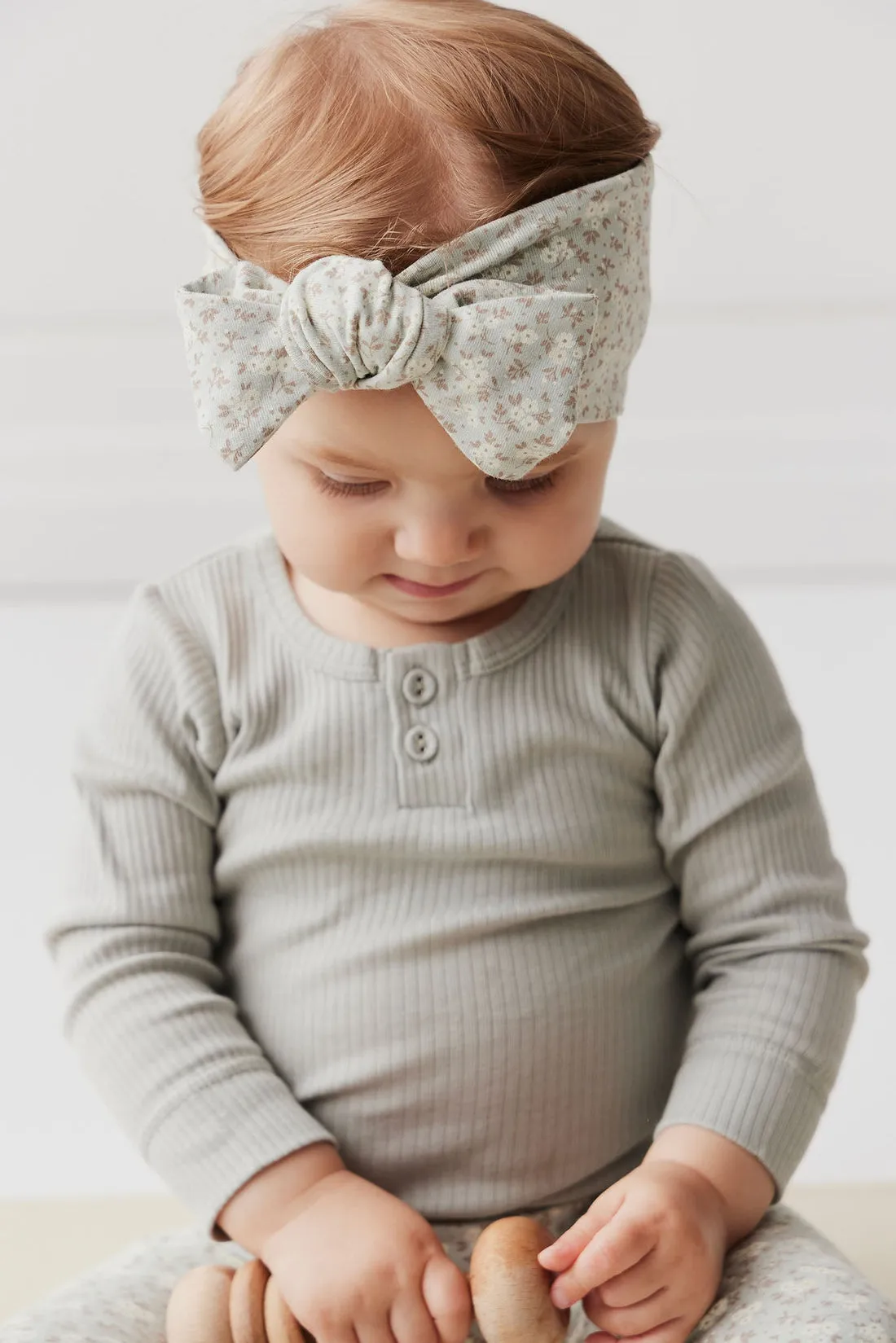 MARKET DAY - Organic Cotton Headband BABY | Rosalie Fields Smoke