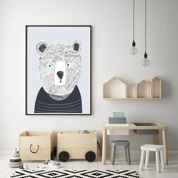 MARKET DAY - Teddy the Bear Print