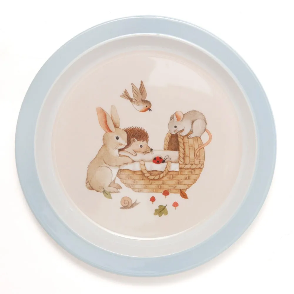 Melamine Plate | Animal Cradle BLUE