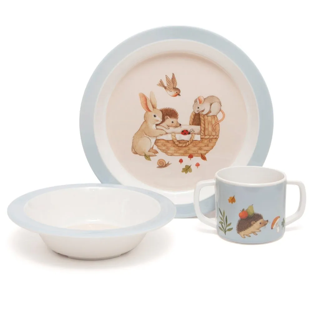 Melamine Plate | Animal Cradle BLUE