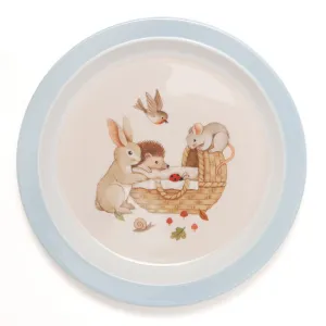 Melamine Plate | Animal Cradle BLUE