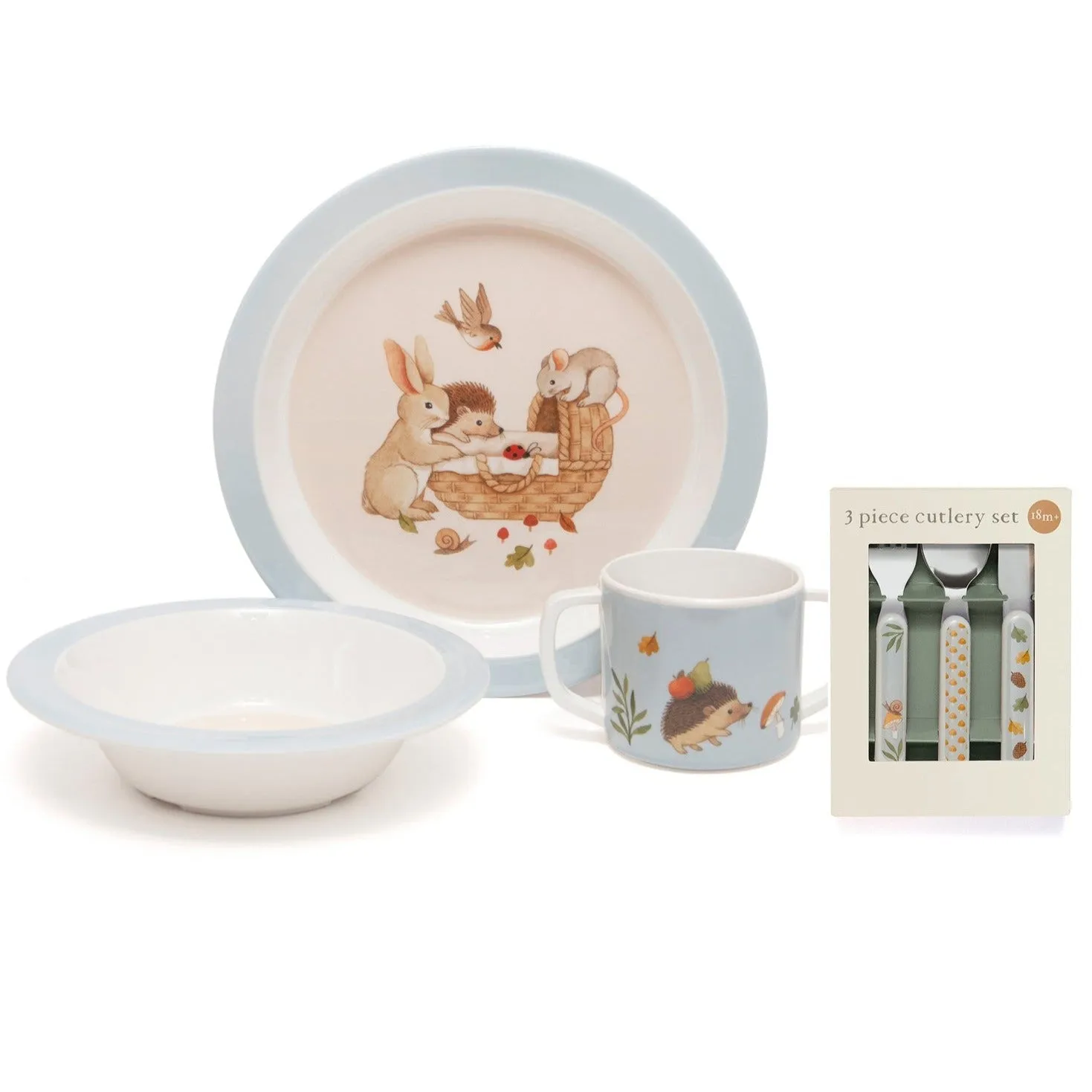 Melamine Plate | Animal Cradle BLUE