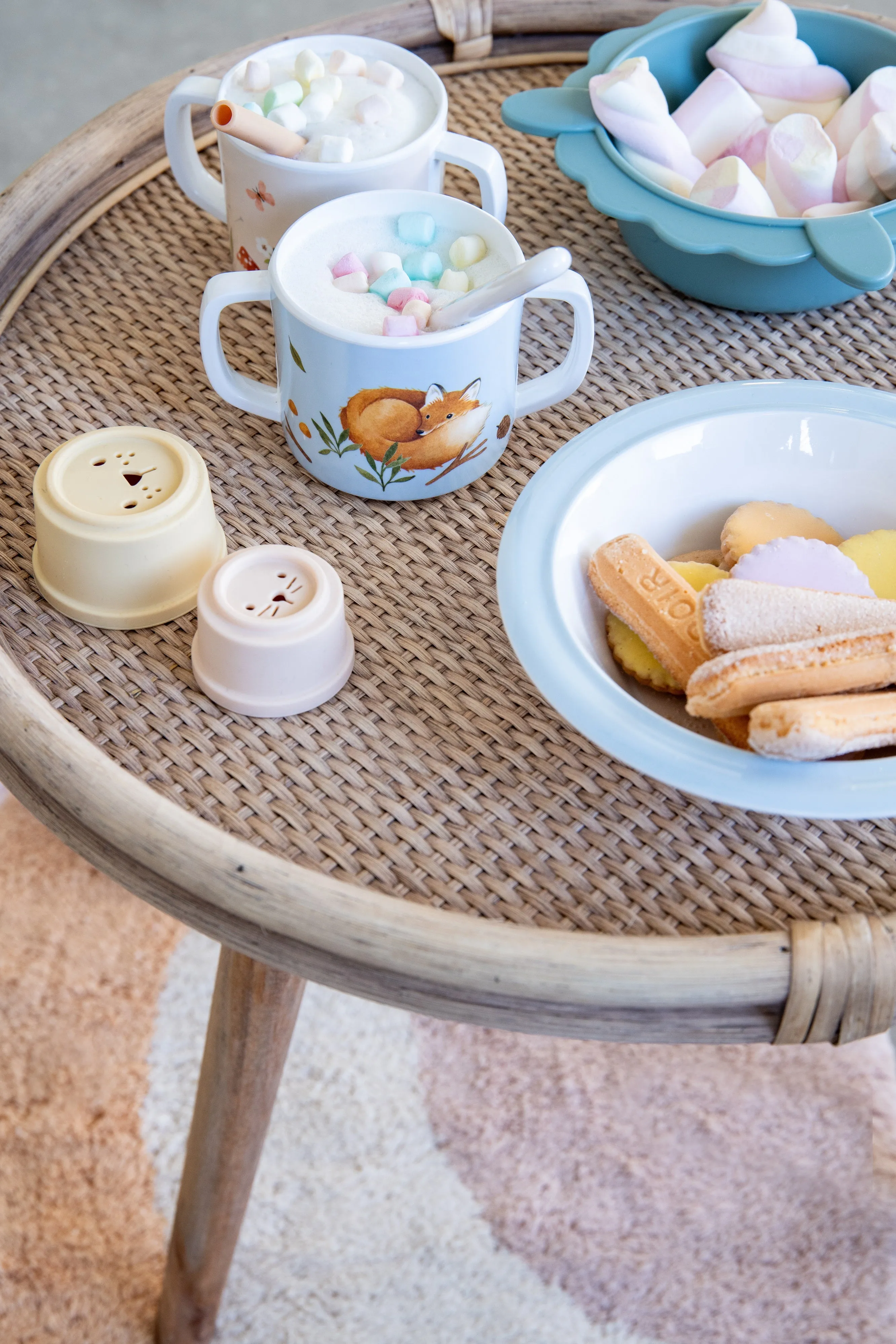 Melamine Plate | Animal Cradle BLUE