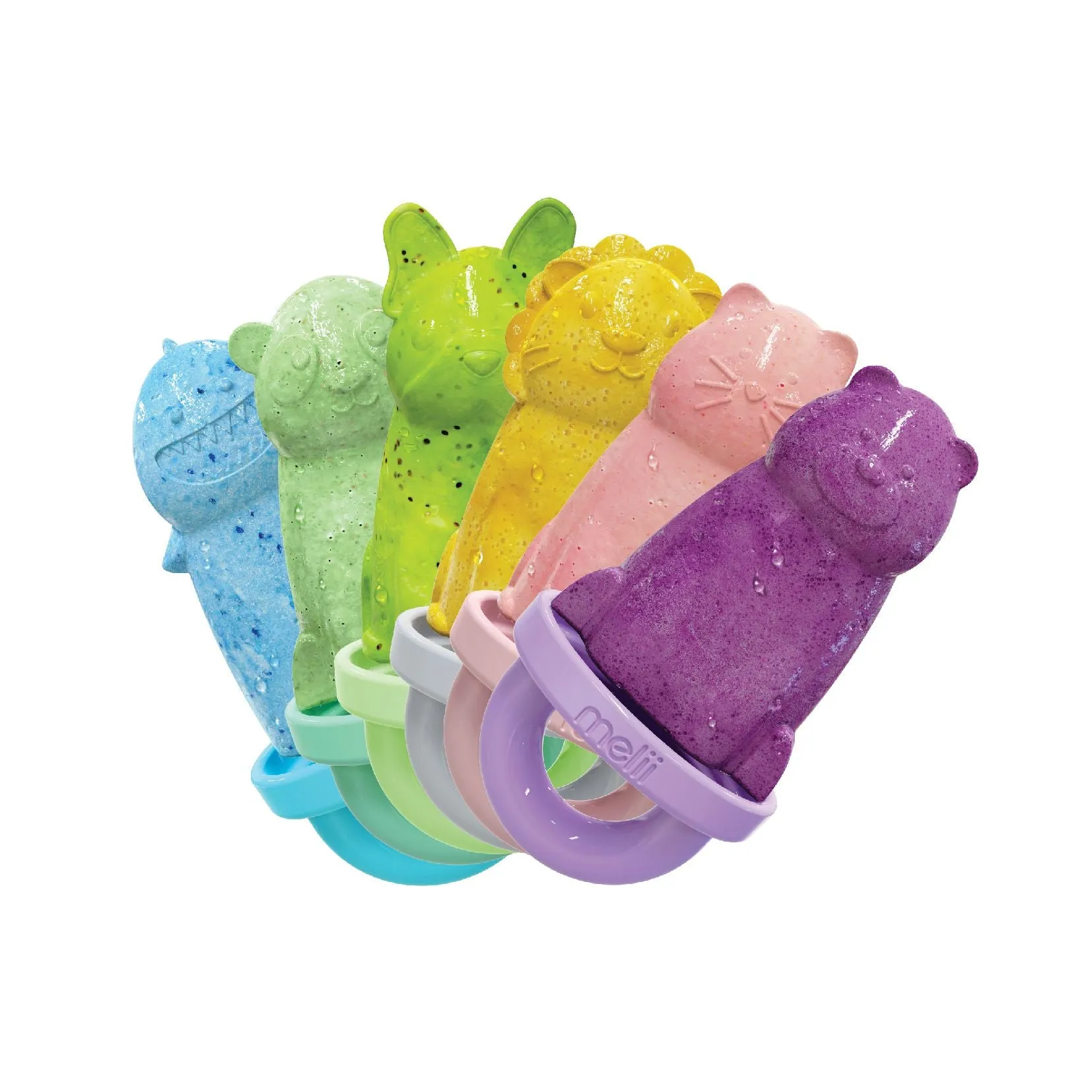 Melii Animal Ice Pops with Tray - 6 Piece