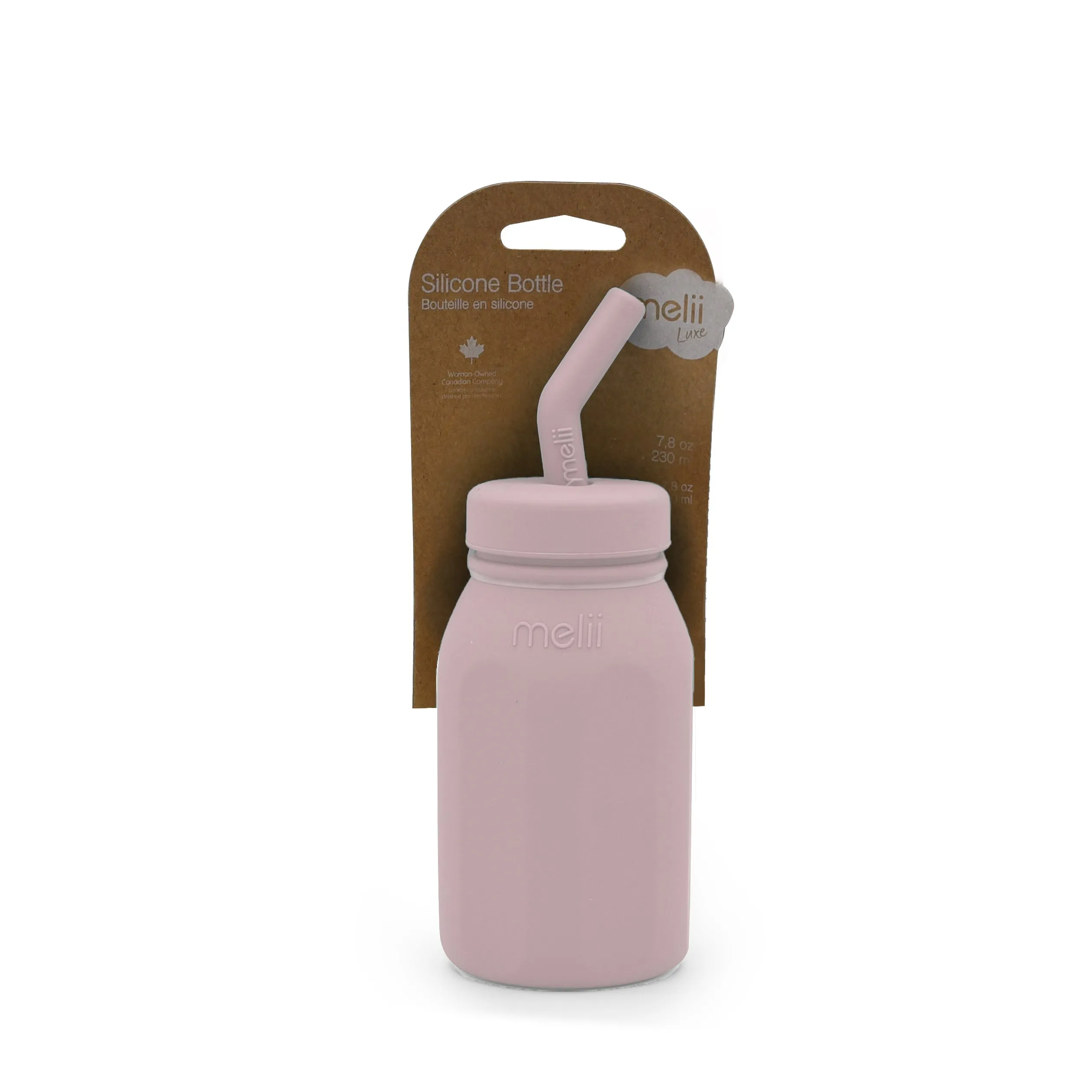 Melii Suction Milk Bottle - Luxe Pink