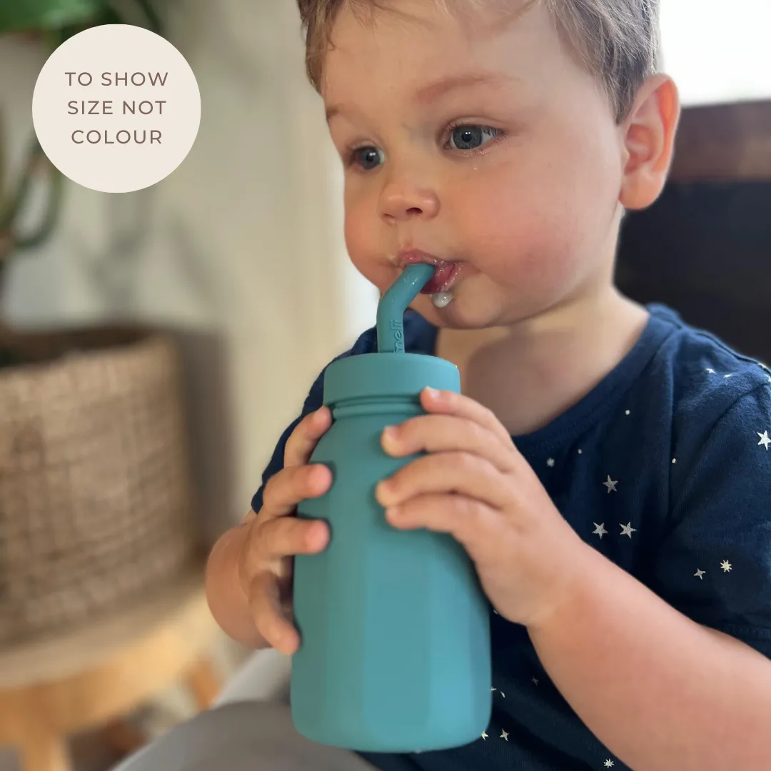 Melii Suction Milk Bottle - Luxe Pink