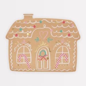 Meri Meri Christmas | Plates | Gingerbread House 8x