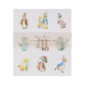 Meri Meri Easter Egg Decorating Tattoo Kit | Peter Rabbit