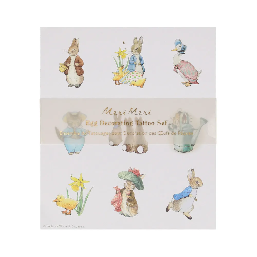 Meri Meri Easter Egg Decorating Tattoo Kit | Peter Rabbit