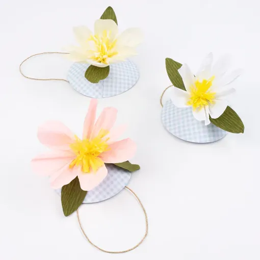Meri Meri Easter Party Hats 6 Pieces | Paper Flowers