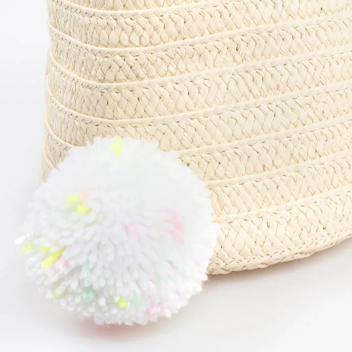 Meri Meri Easter Stripy Ear Bunny Basket Bag