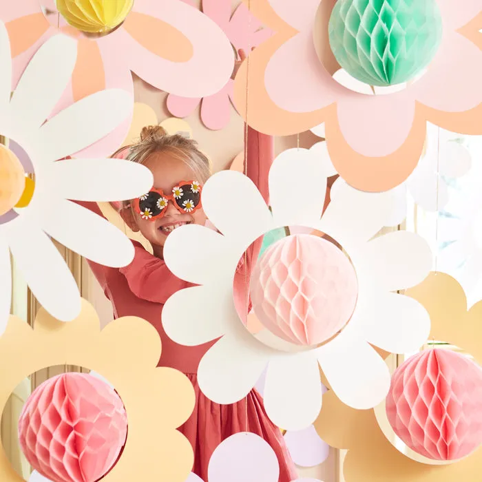 Meri Meri Garland | Groovy Flower Hanging Decorations x7