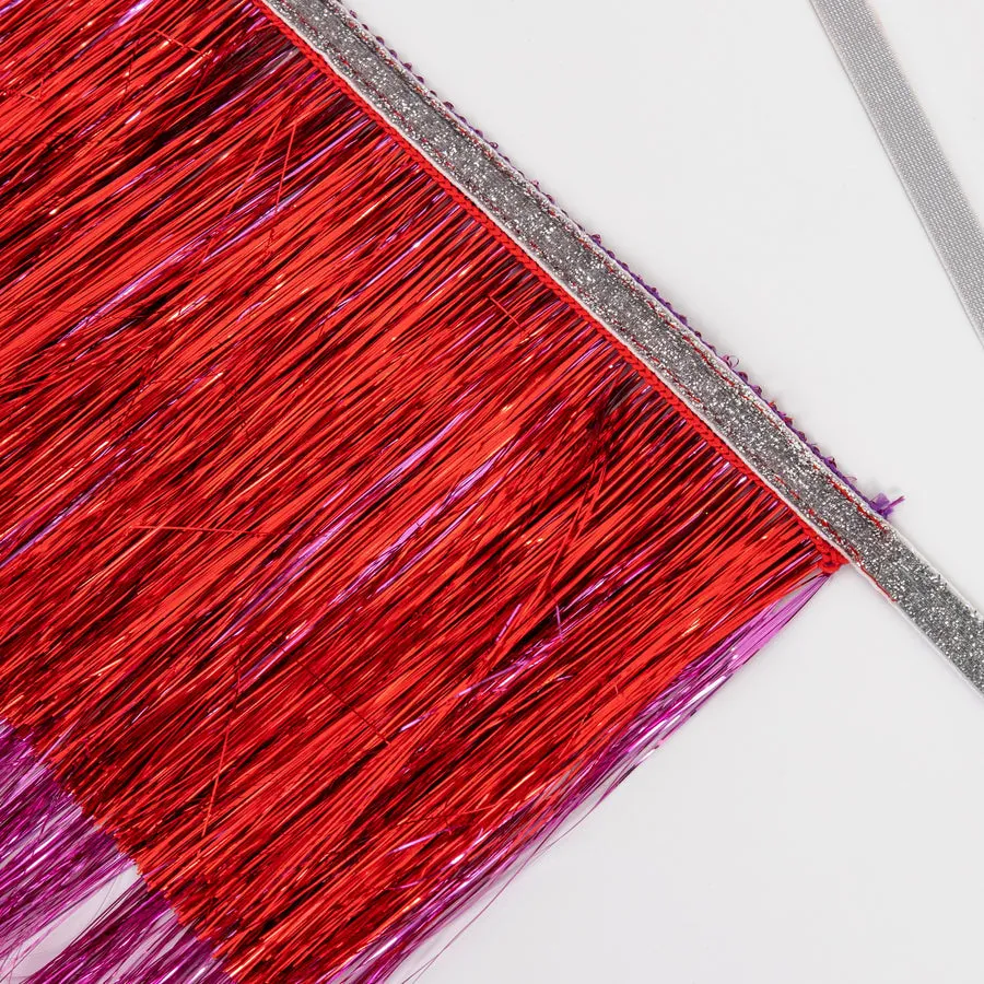 Meri Meri Garland | Red & Pink Tinsel Fringe