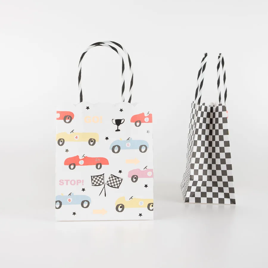 Meri Meri Party Bags | Race Cars 8 Pack