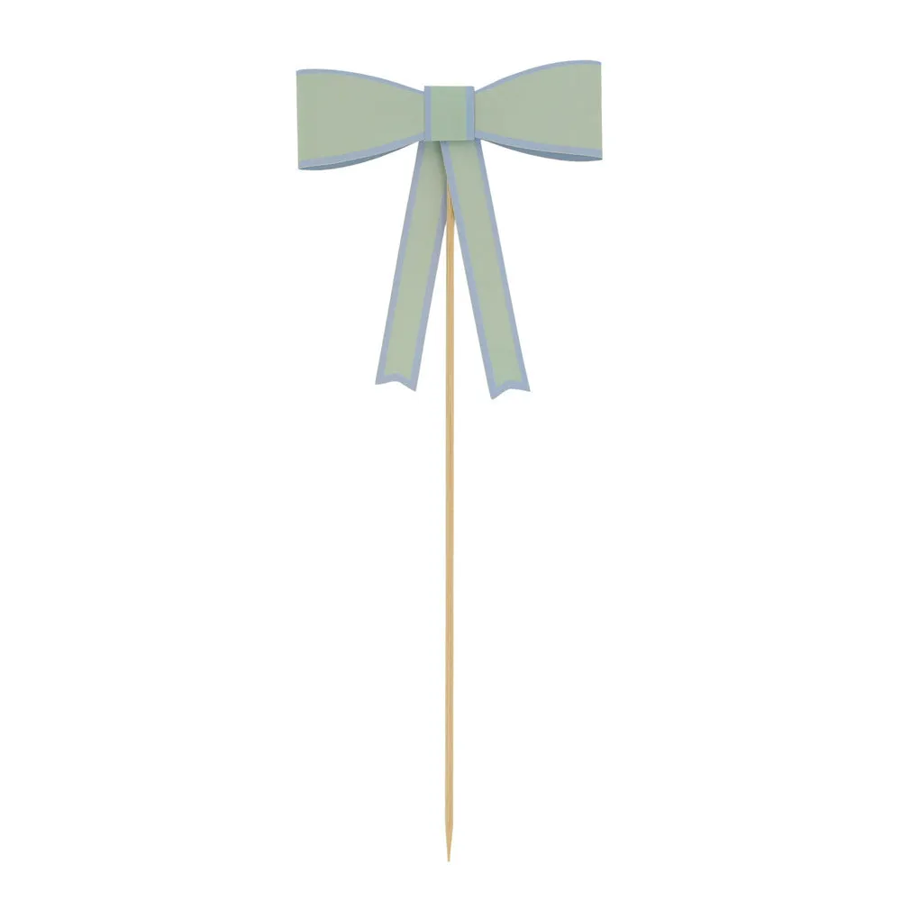 Meri Meri Party Cake Topper | Pastel Bows x3