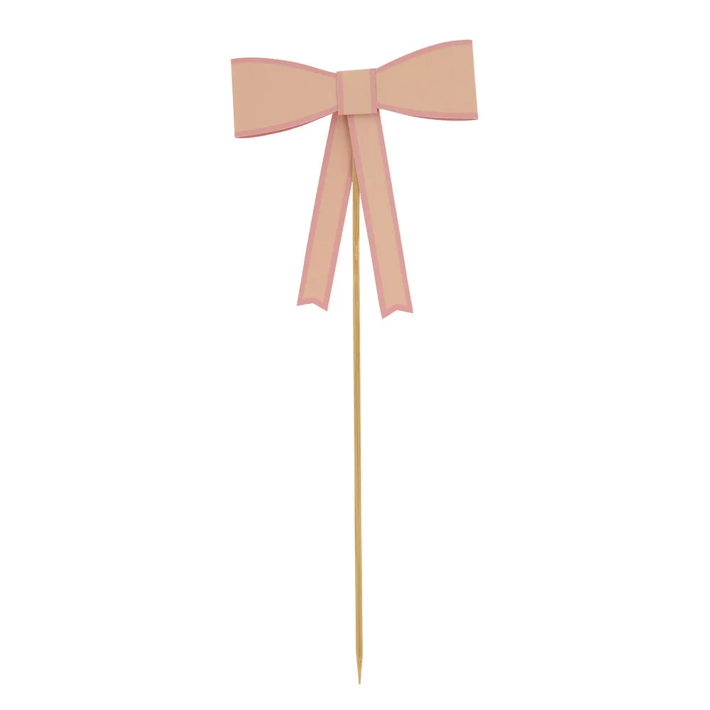 Meri Meri Party Cake Topper | Pastel Bows x3