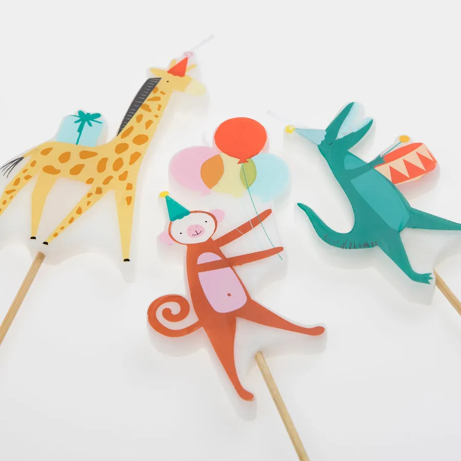 Meri Meri Party Candles | Animal Parade