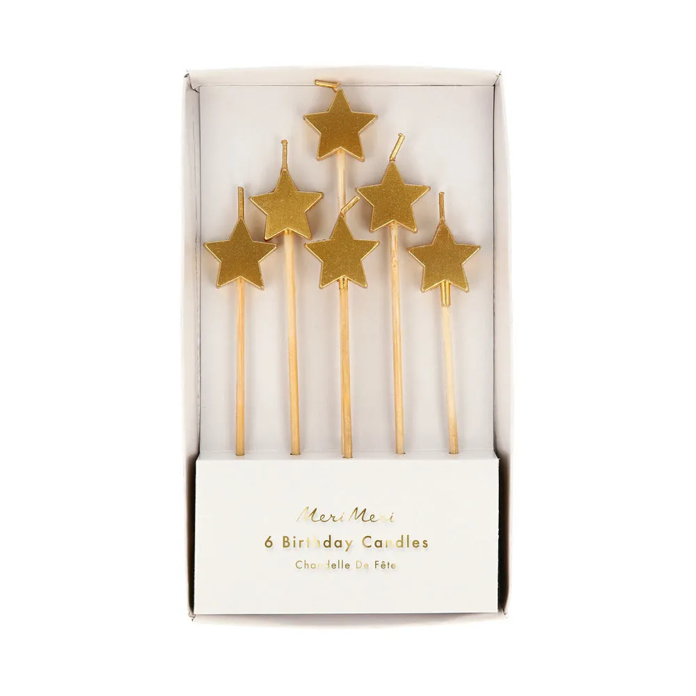 Meri Meri Party Candles | Gold Star
