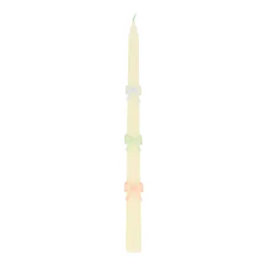 Meri Meri Party Candles | Multi Colour Bow Taper (x 2)