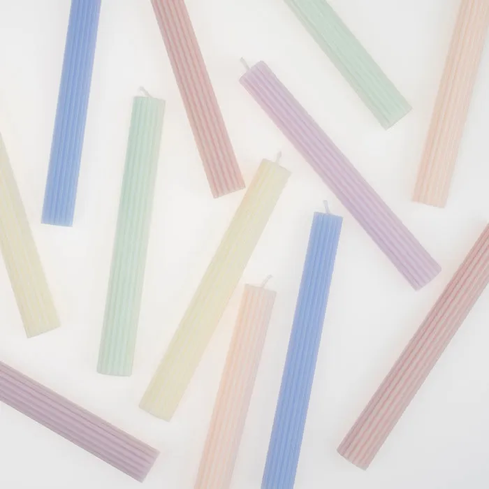 Meri Meri Party Candles | Pastel TABLE Candles 12x