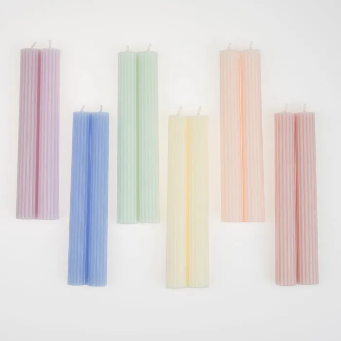 Meri Meri Party Candles | Pastel TABLE Candles 12x