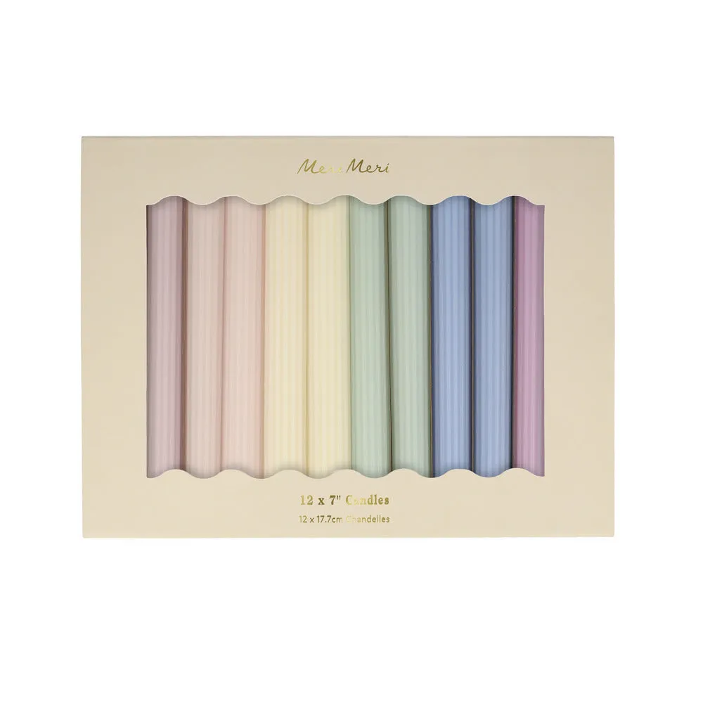 Meri Meri Party Candles | Pastel TABLE Candles 12x